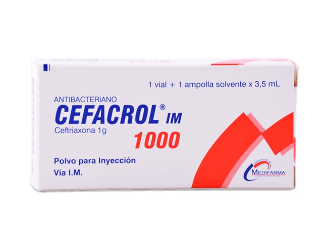 Cefacrol 1g Polvo para Inyección - Mifarma