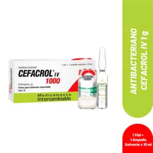 Cefacrol IV 1G Polvo para solución Inyectable