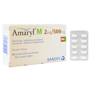 Amaryl M 2 mg-500 mg Comprimido Recubierto