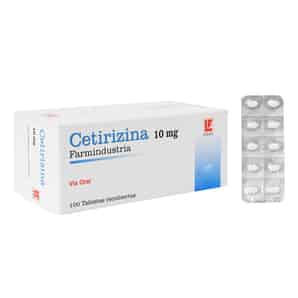Cetirizina 10 mg Tableta Recubierta
