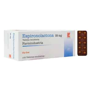 Espironolactona 25 Mg Tableta Recubierta - Caja 100 UN