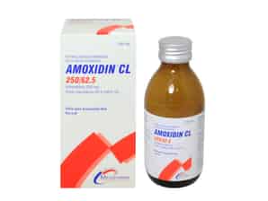 Amoxidin CL 250 mg-62.5 mg/5mL Polvo para Suspensión oral