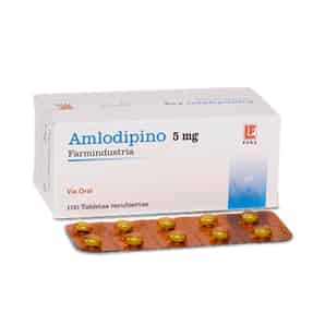 Amlodipino 5 Mg Tableta Recubierta - Caja 100 UN