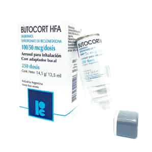Butocort HFA 100/50 mcg Aerosol para inhalación