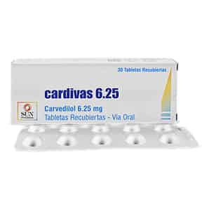 Cardivas 6.25 Mg Tableta Recubierta - Caja 30 UN