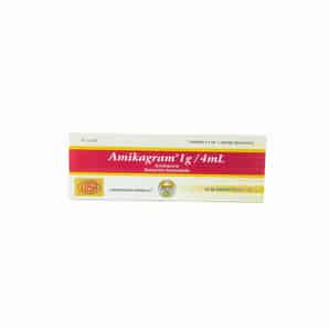Amikagram 1g/4ml Solución para Inyección