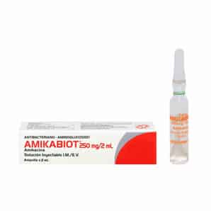 Amikabiot 250 Mg/2 Ml Solución Inyectable