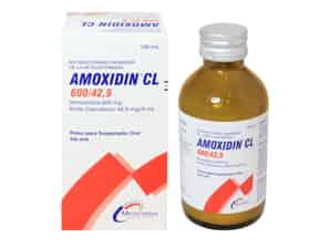 Amoxidin Cl 600 mg-42.9 mg/5mL Polvo para Suspensión Oral