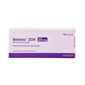 Betaloc Zok 25mg Tableta de Liberación Prolongada