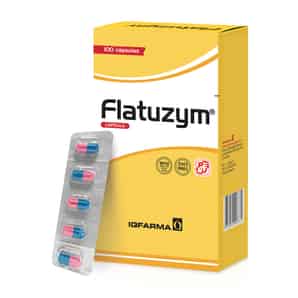 Flatuzym Advance 50mg + 13mg + 24mg + 5mg + 50mg Cápsula