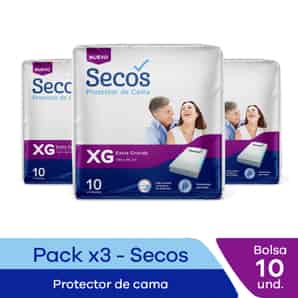 Pack 03 Protector de Cama Secos Extra Grande