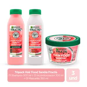 Pack Fructis Shampoo + Acondicionador + Mascarilla Sandía
