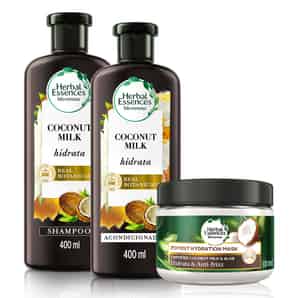 Pack Shampoo + Acondicionador + Mascarilla Herbal Essences Bio:Renew Coconut Milk