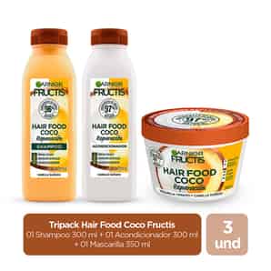 Pack Fructis Hair Food Coco Shampoo + Acondicionador + Mascarilla