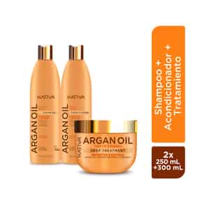Pack Kativa Shampoo + Acondicionador + Mascarilla Argán Oil