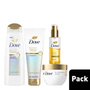 Pack Shampoo Acondicionador Sérum y Mascarilla Capilar Bifásico Dove Bond Intense Repair