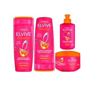 Pack Shampoo + Acondicionador + Mascarilla + Crema de Peinar Elvive Dream Liso