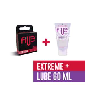 Pack Preservativo Five Extreme 5 + Lubricante Five Lube