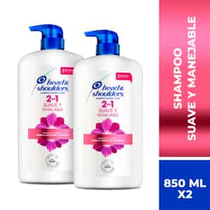Pack Shampoo Head & Shoulders Suave y Manejable 2 en 1