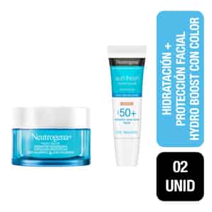 Pack Neutrogena Hydro Boost Gel Hidratante Facial  + Protector Facial con color