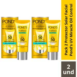 Pack 02 Protector Solar Facial Pond's UV Miracle Oil Control