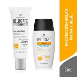 Pack Fotoprotector Heliocare Mineral Pediatrics + Fotoprotector Facial Age Active