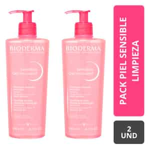 Pack 2 Gel de Limpieza Bioderma Sensibio Piel Sensible