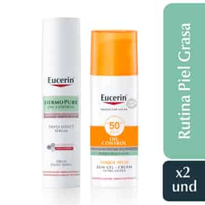 Pack Eucerin: Sérum Triple Effect + Protector Solar Facial Oil Control Toque Seco