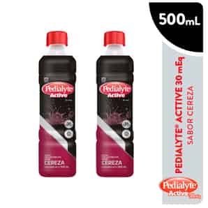 Pack 02 Pedialyte Sabor Cereza 500 ML