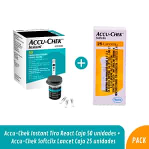 Pack Accu-Chek Instant Tira React + Softclix Lancet
