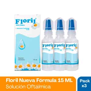 Pack 03 Floril Nueva Fórmula 0.03% Solución Oftálmica