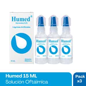 Pack 03 Humed 0.3% Solución Oftálmica