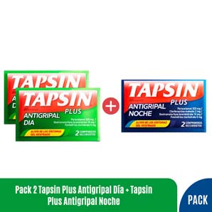Pack 2 Tapsin Plus Antigripal Día + Tapsin Plus Antigripal Noche