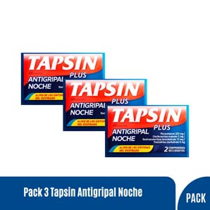Pack 3 Tapsin Instaflu Noche Comprimido Recubierto