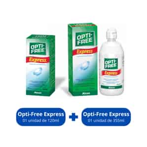 Pack 02 Opti-Free Express Solución Desinfectante Multipropósito
