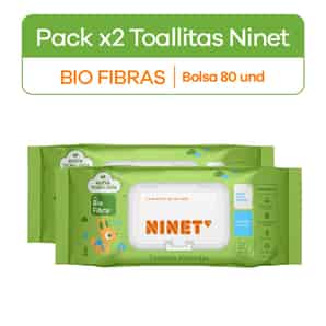 Pack 02 Toallitas Húmedas Ninet Bio Fibras
