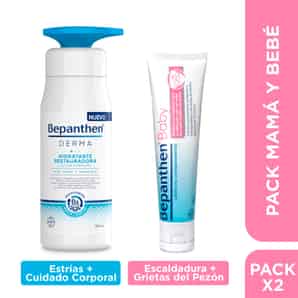 Pack Loción Corporal Bepanthen Derma + Crema Bepanthen Baby