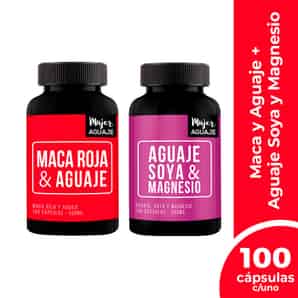 Pack 01 Mujer Aguaje Maca Roja&Aguaje + 01 Mujer Aguaje Soya&Magnesio