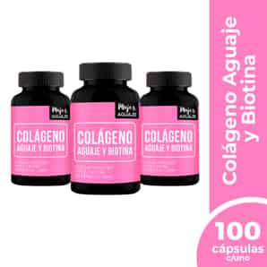 Pack 03 Colágeno Aguaje Biotina 400mg