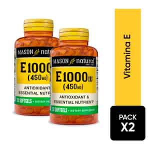 Pack 02 Vitamina E 1000 Mason Natural