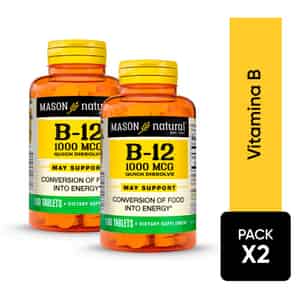 Pack 02 Vitamina B-12 1000mcg Mason Natural