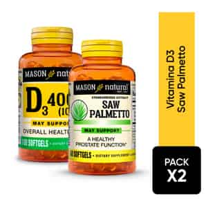 Pack Vitamina D 400 + Saw Palmetto Prost Comf Mason Natural