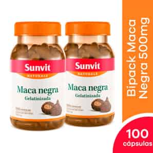 Pack 02 Sunvit Naturals Maca Negra 500mg