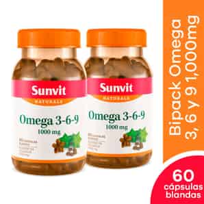 Pack 02 Sunvit Naturals Omega 3 1,000mg