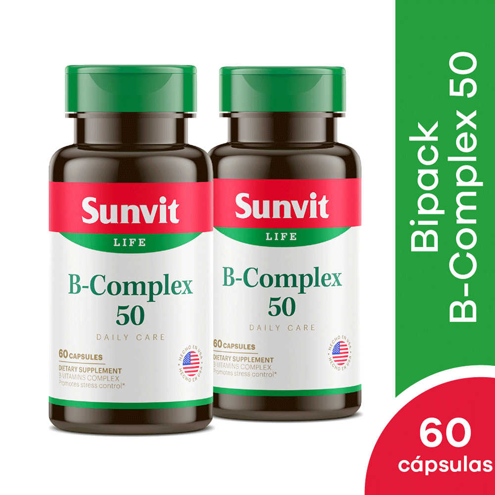 Sunvit B Complex 50 Cápsulas Pack | Inkafarma