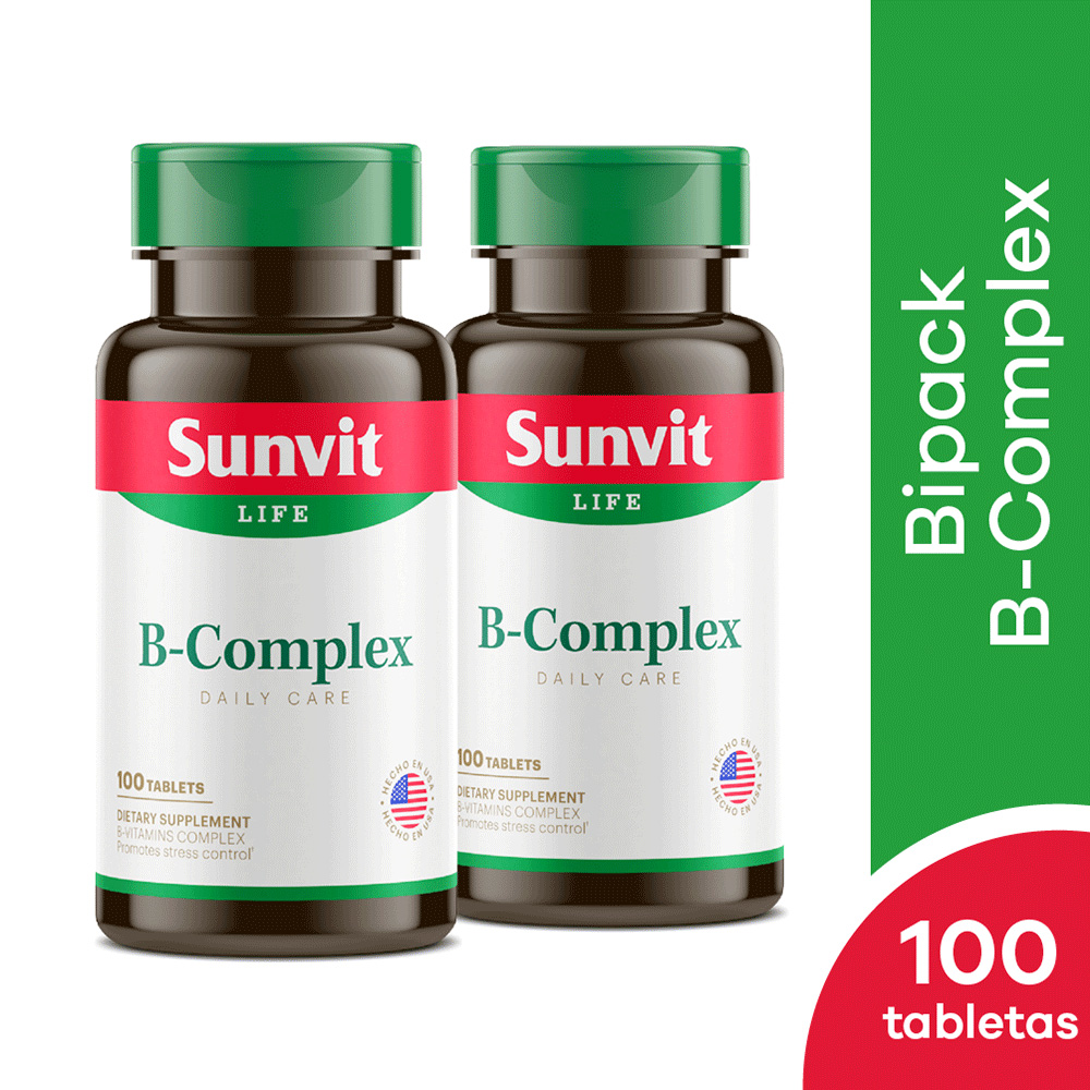 Sunvit B Complex 100 Tableta Pack | Inkafarma