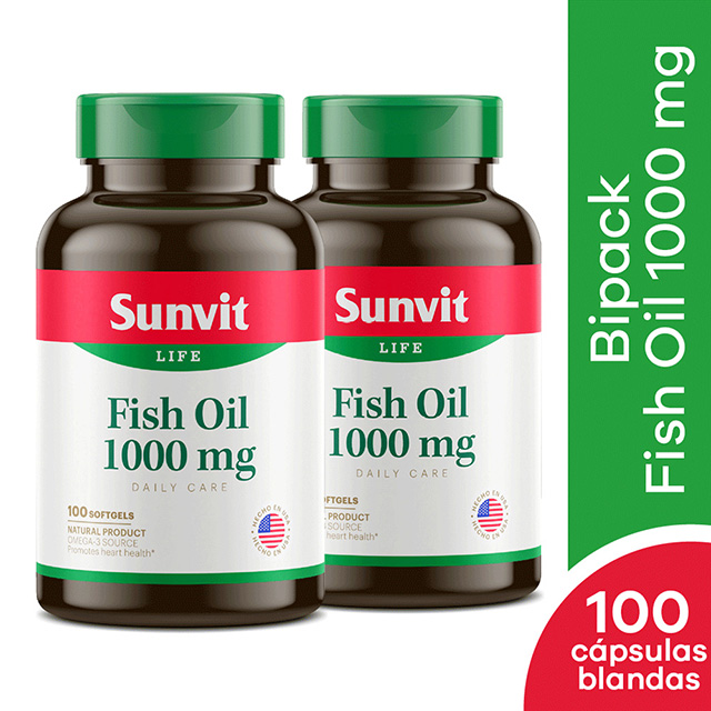 Pack Sunvit Fish Oil 1000 mg Cápsula Blanda Mifarma