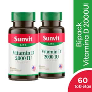 Pack Sunvit Vitamin D 2000 IU Tableta