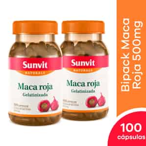 Pack Sunvit Nat Maca Roja 500mg Cápsulas