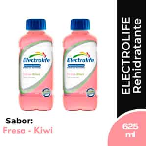 Pack 02 Electrolife Bebida con electrolitos sabor Fresa-Kiwi